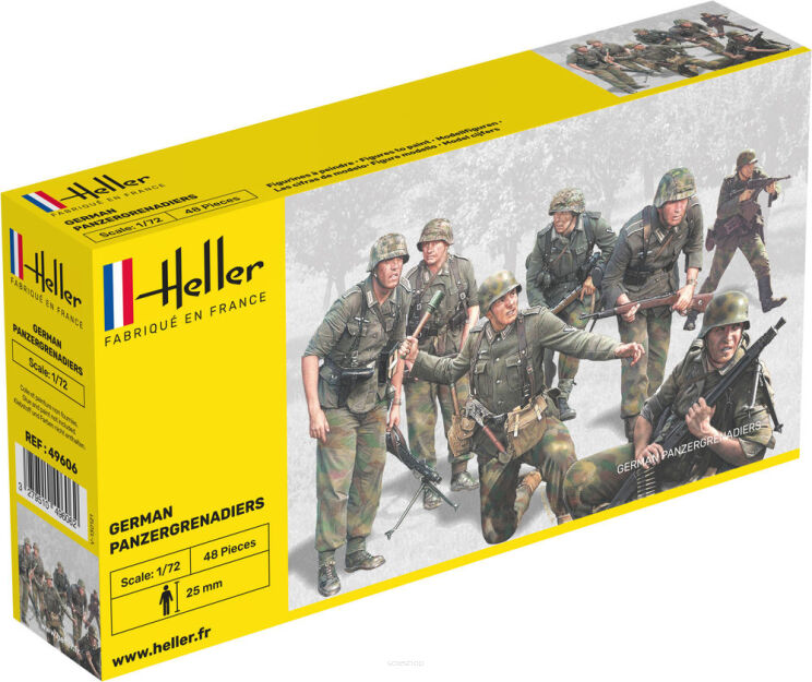 HELLER 49606 Figurki - Grenadierzy pancerni niemieccy - 1:72