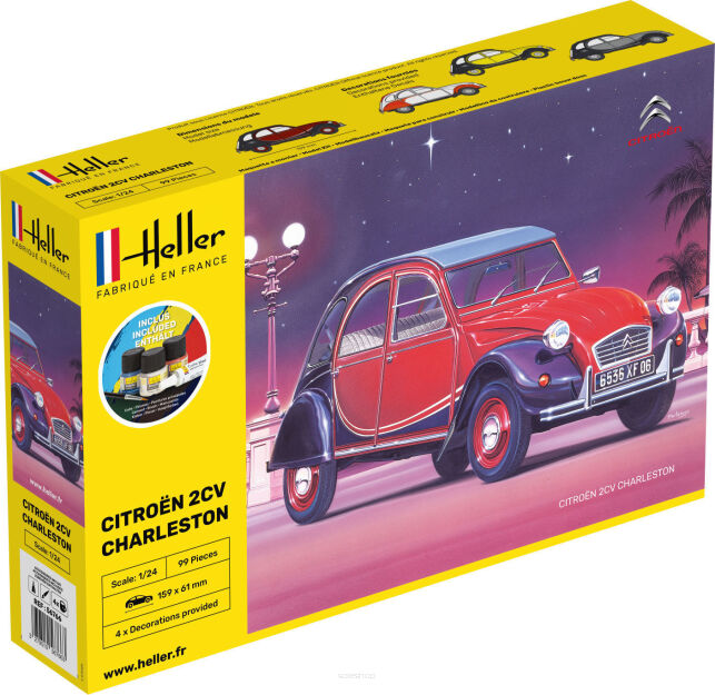 HELLER 56766 Starter Set - Citroen 2 CV Charleston - 1:24