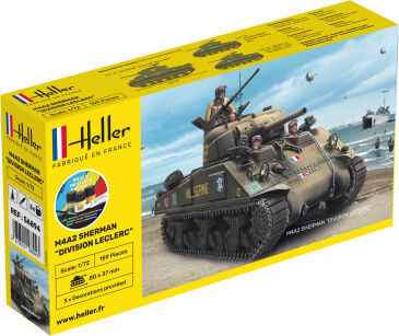 HELLER 56894 Starter Set - M4 Sherman Division LeClerc - 1:72
