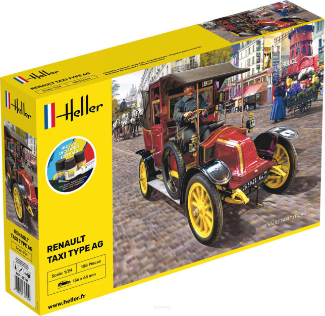 HELLER 35705 Starter Set - Renault Taxi Type AG - 1:24