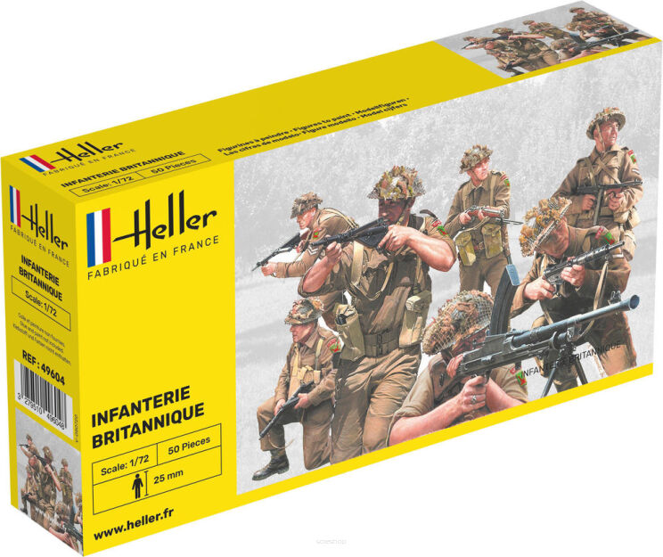 HELLER 49604 Figurki - Piechota brytyjska - 1:72