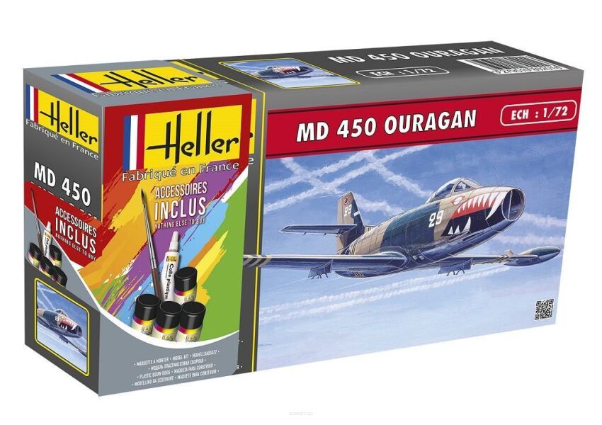 HELLER 56201 Starter Set - MD450 Ouragan - 1:72