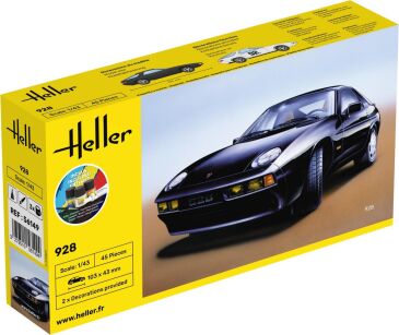 HELLER 56149 Starter Set - Porsche 928 - 1:43