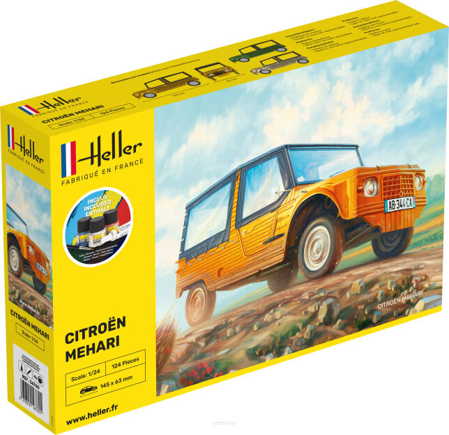 HELLER 56760 Starter Set - Citroen Mehari - 1:24