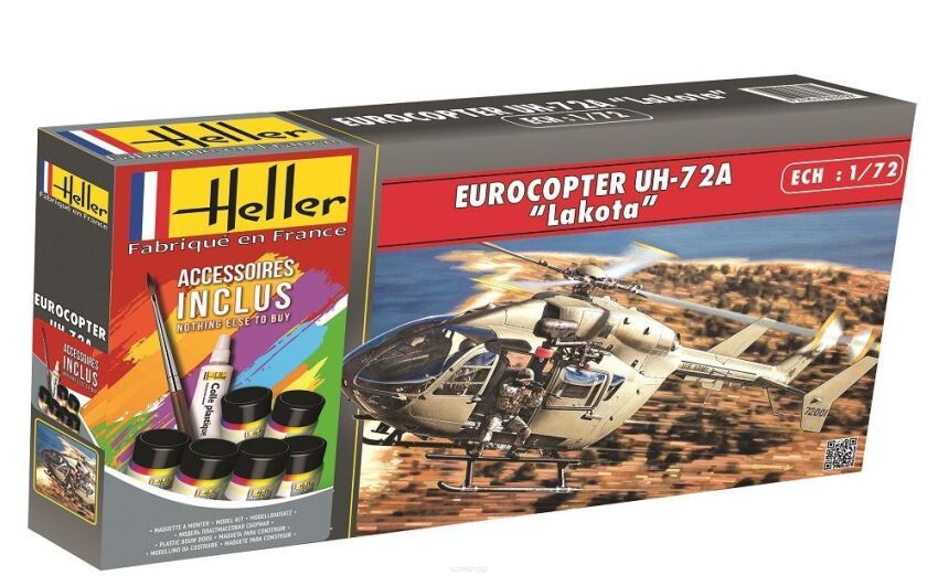 HELLER 56379 Starter Set - Eurocopter UH 72A Lakota - 1:72
