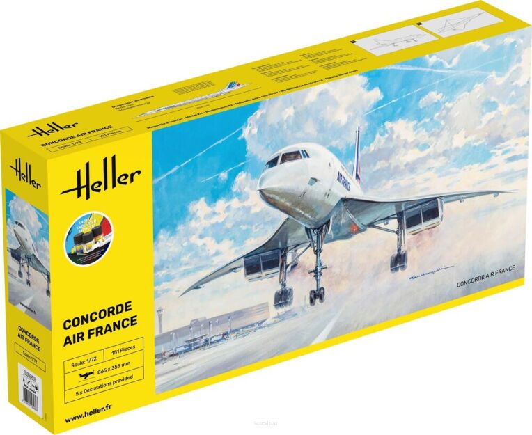 HELLER 56469 Starter Set - Concorde AF - 1:72