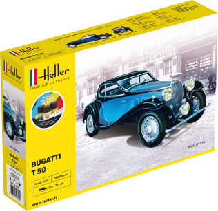 HELLER 56706 Starter Set - Bugatti T.50 - 1:24