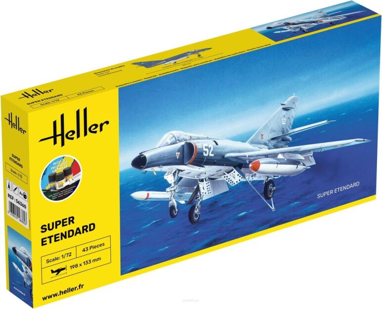 HELLER 56360 Starter Set - Dassault Super Étendard - 1:72