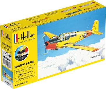 HELLER 56287 Starter Set - SAAB Safir 91 - 1:72