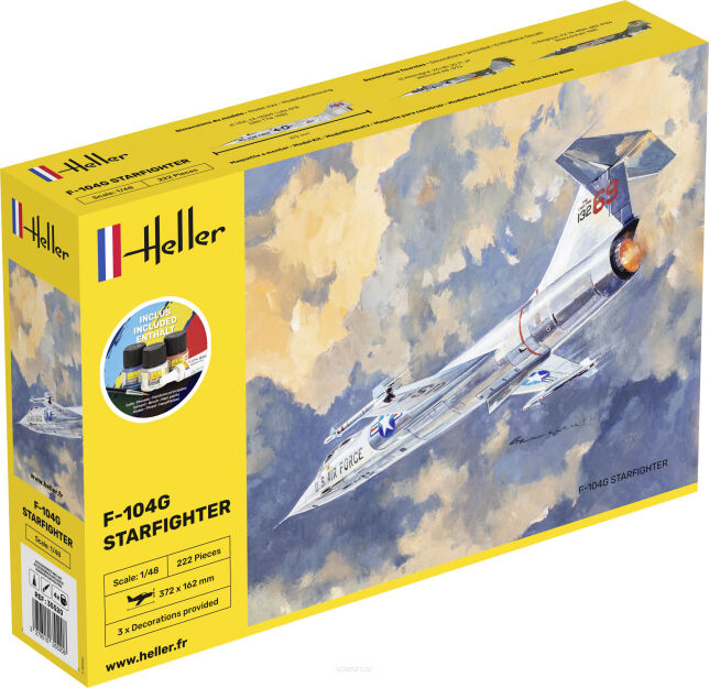 HELLER 35520 Starter Set - F-104G Starfighter - 1:48