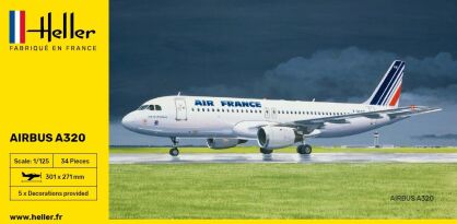 HELLER 56448 Starter Set - A-320 Air France - 1:125