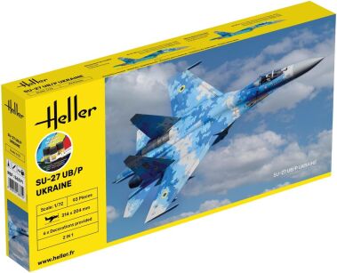 HELLER 56371 Starter Set - SU-27 UB / P Ukraine - 1:72