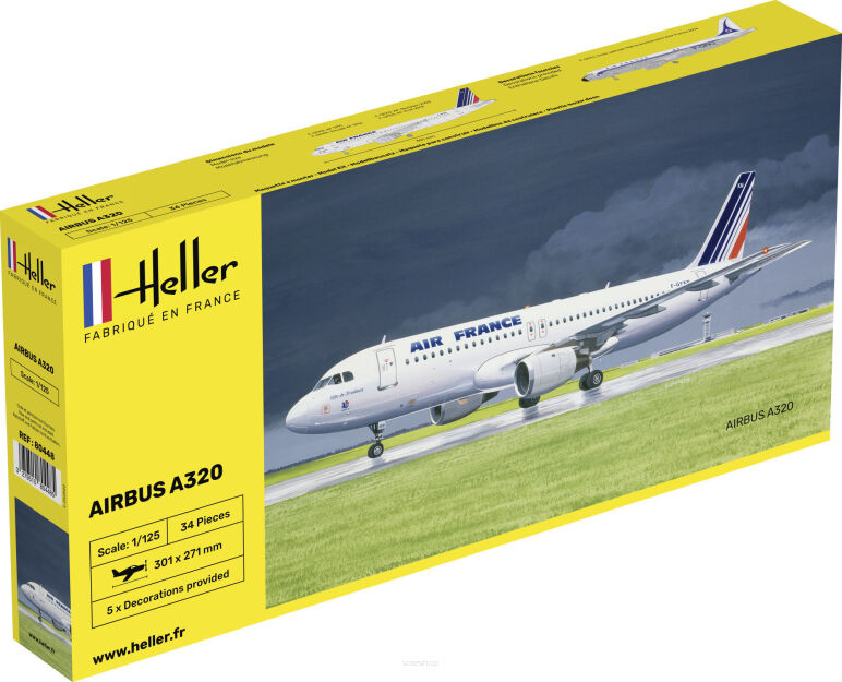 HELLER 80448 Airbus A320 Air France - 1:125