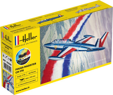 HELLER 56220 Starter Set - Fouga Magister CM 170 - 1:72