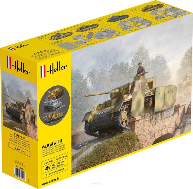 HELLER 30321 Pz.Kpfw.III Ausf. J, L, M - 1:16
