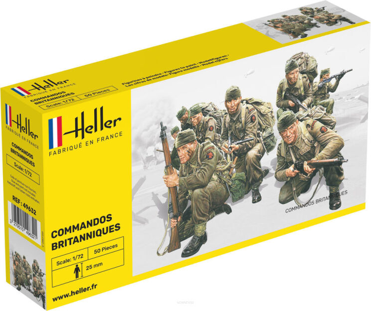 HELLER 49632 Figurki - Komandosi brytyjscy - 1:72