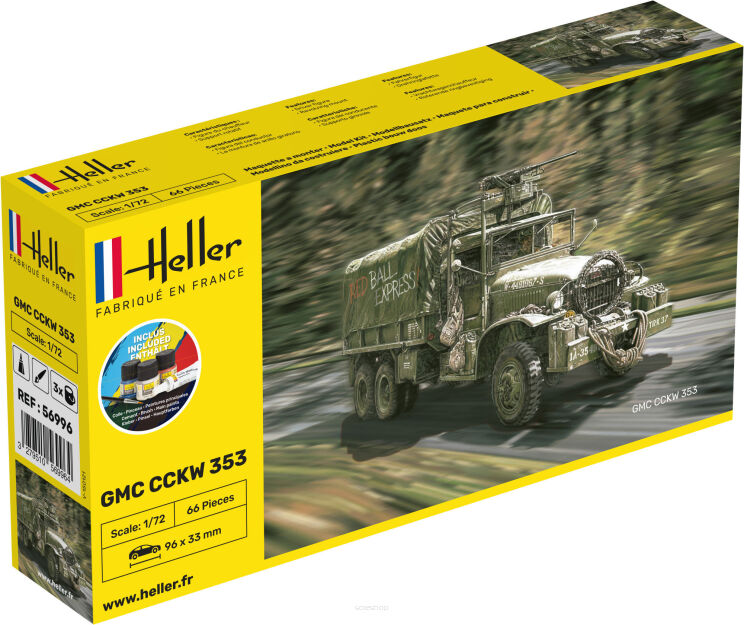 HELLER 56996 Starter Set - GMC CCKW 353 - 1:72