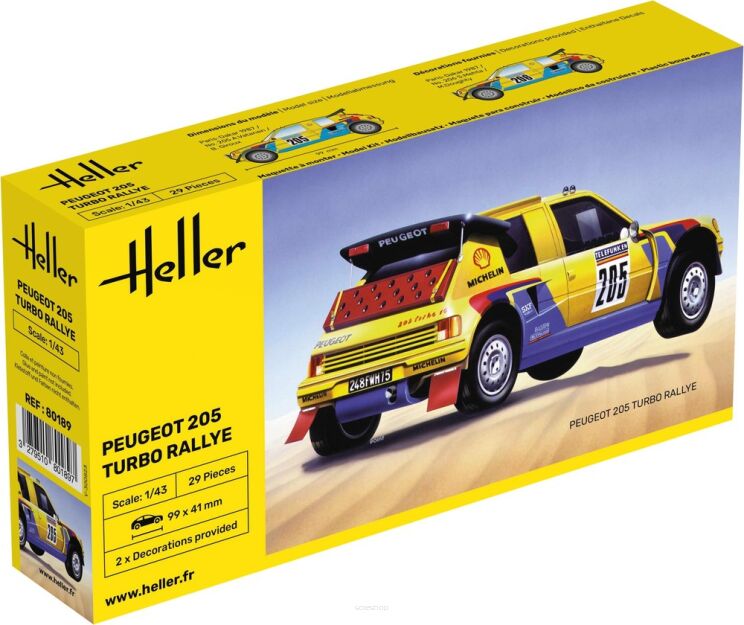 HELLER 80189 Peugeot 205 Turbo Rally - 1:43