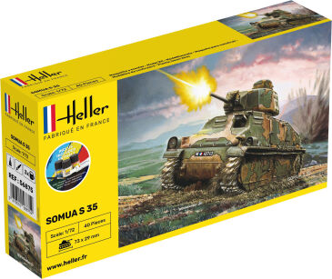 HELLER 56875 Starter Set - Somua S 35 - 1:72